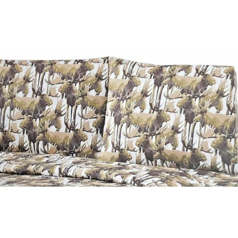Mossy Oak Moose Standard Pillowcases 20x30